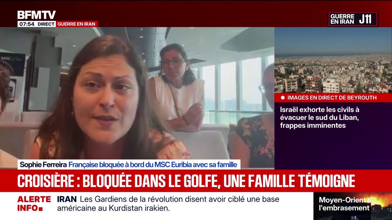 Guerre au Moyen-Orient: une famille en croisière bloquée dans le Golfe témoigne
