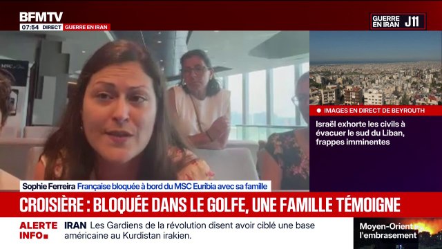 Guerre au Moyen-Orient: une famille en croisière bloquée dans le Golfe témoigne