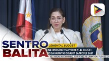 Panukalang P52.8B na emergency supplemental budget, isinusulong sa Senado sa harap ng sigalot sa Middle East; mga nananamantala ngayong may krisis, nais paimbestigahan ni Sen. Pres. Sotto | ulat ni  Louisa Erispe