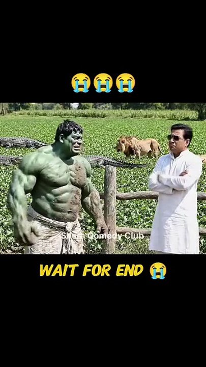 Hulk Meets Village Man 😂 | Funny Hulk Comedy | Wait For The End