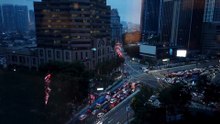 Busy Traffic Intersection in Kuala Lumpur | Motor Vehicles & City Road Activity