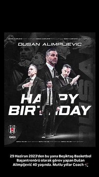 29 Haziran 2023'den bu yana Beşiktaş Basketbol Başantrenörü olarak görev yapan Dušan Alimpijević 40 yaşında. Mutlu yıllar Coach 🦅