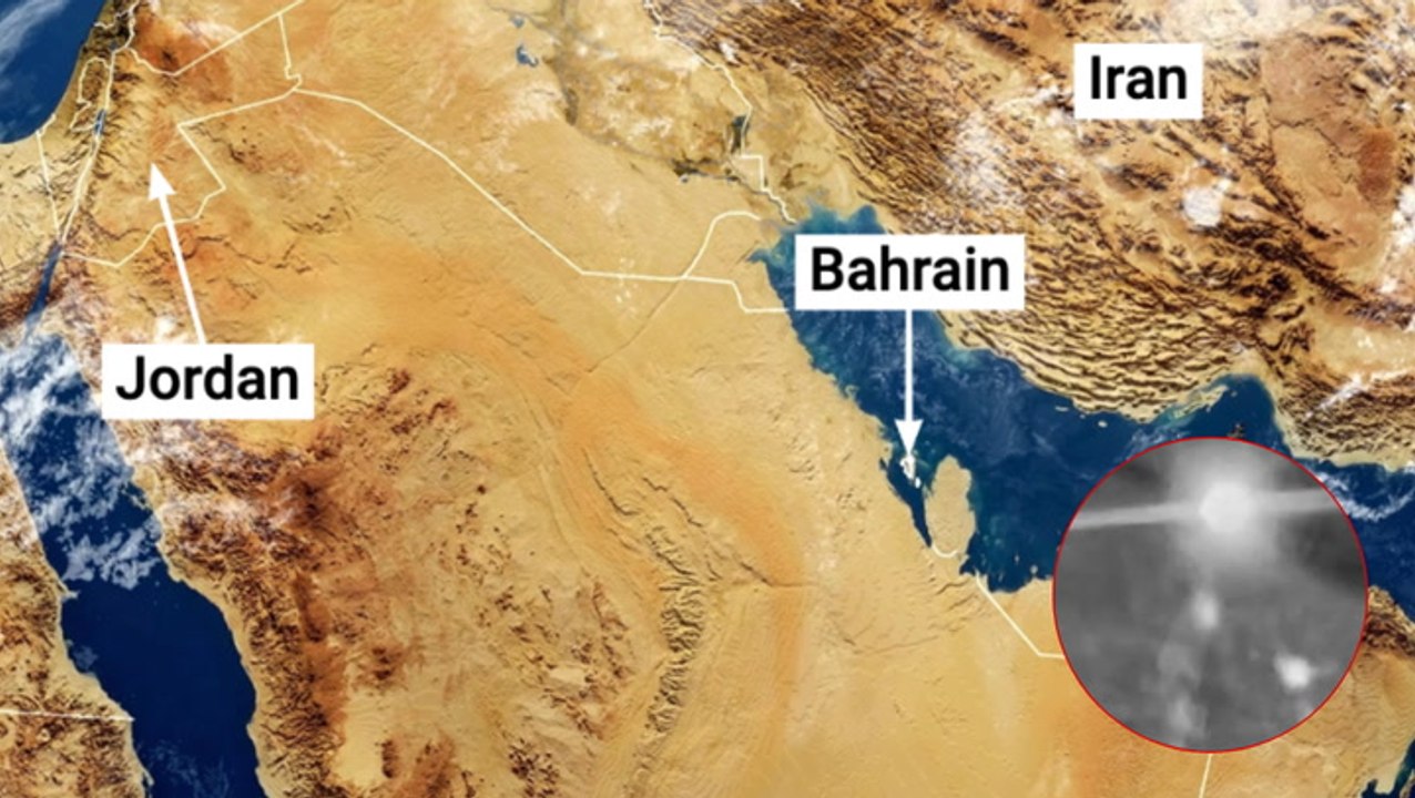 Watch: RAF jets intercept drones heading towards Jordan and Bahrain