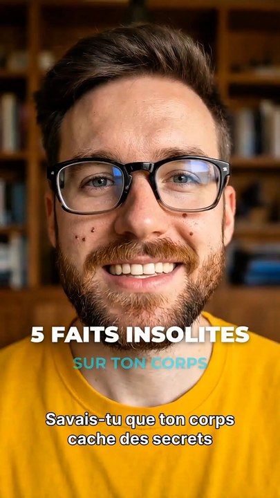 Connaissais tu ces 5 faits insolites sur ton corps ??