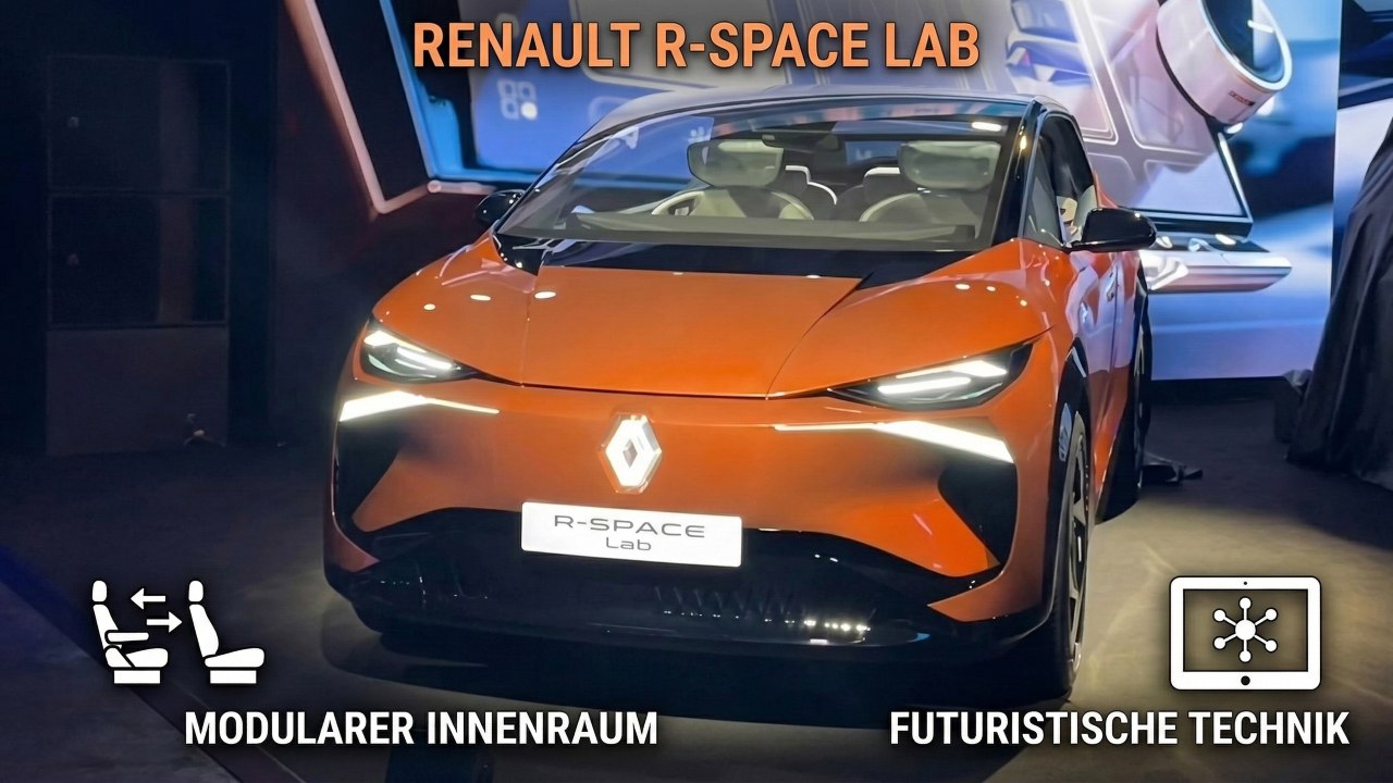Renault R-Space Lab Concept: Modularer Innenraum und Hightech-Cockpit