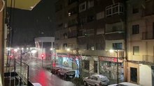 La nieve llegó a la ciudad