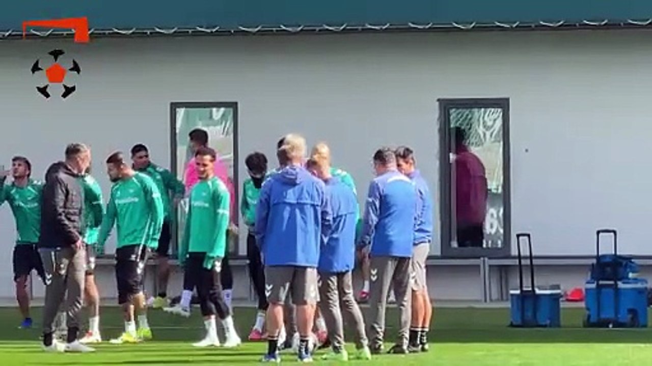 Lo Celso ya toca balón en la vuelta parcial de Amrabat