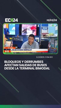 Bloqueos y derrumbes afectan salidas de buses desde la Terminal Bimodal