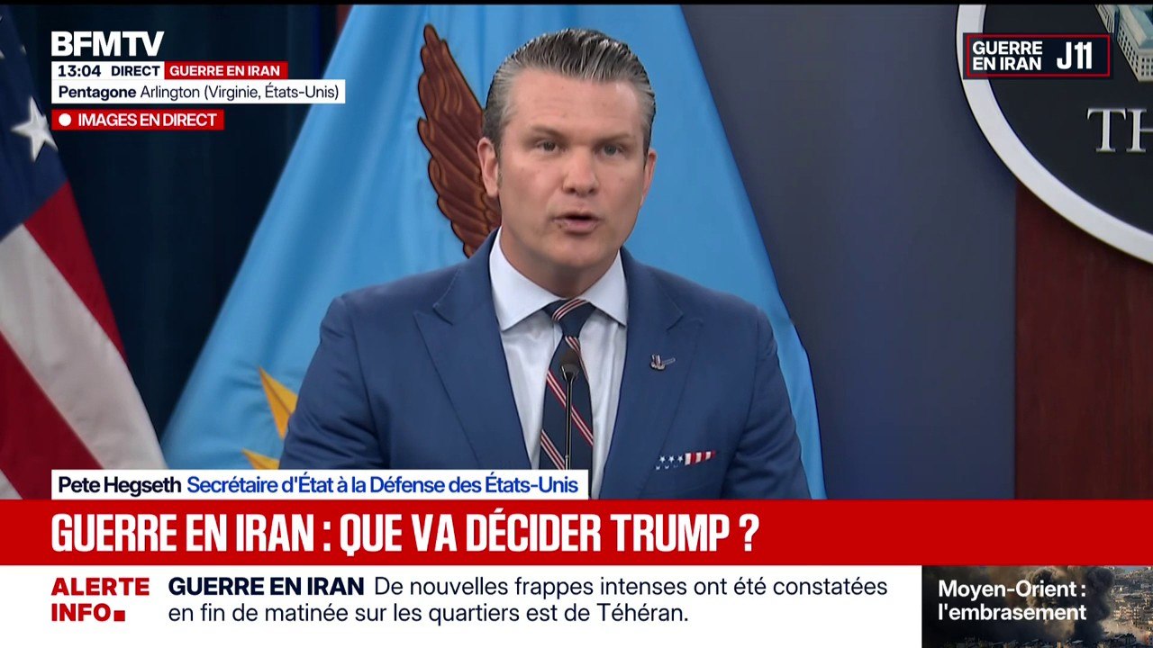Guerre au Moyen-Orient: "Nous gagnons de manière écrasante", affirme Pete Hegseth, secrétaire d'État à la Défense des États-Unis
