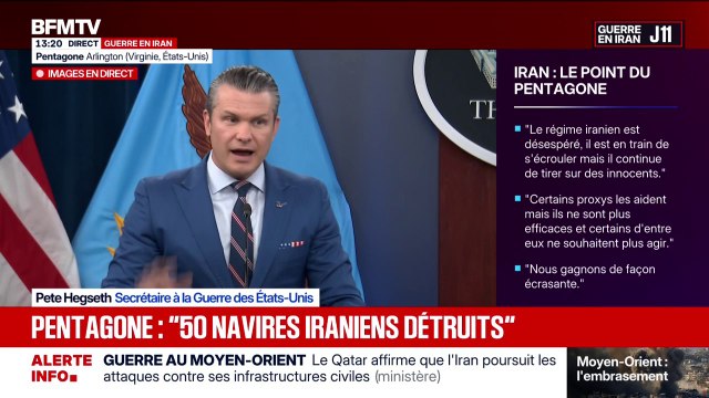 Guerre au Moyen-Orient: Notre volonté est sans fin, nous répondons aux choix du président, c'est lui qui a la main sur la manette , déclare Pete Hegseth, secrétaire d'État à la Défense des États-Unis