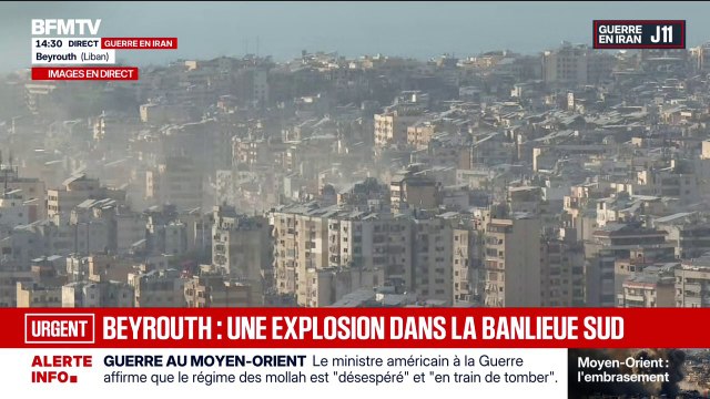 Guerre au Moyen‑Orient: Israël frappe le Liban après de nouveaux avertissements