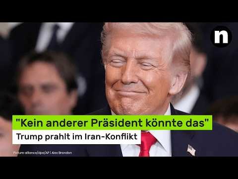 Donald Trump im Netz verspottet: Kein anderer Präsident könnte das - Trump prahlt im Iran-Konflikt