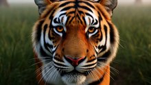 Tiger Ambush in the Misty Jungle