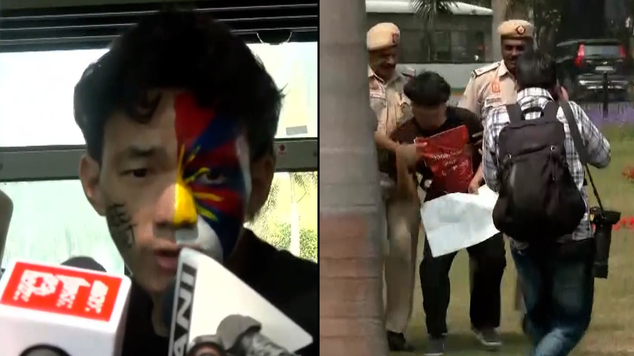 Tibetan Youth Congress Protests Outside Chinese Embassy, Detained