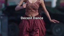 Decent girl dancing performance