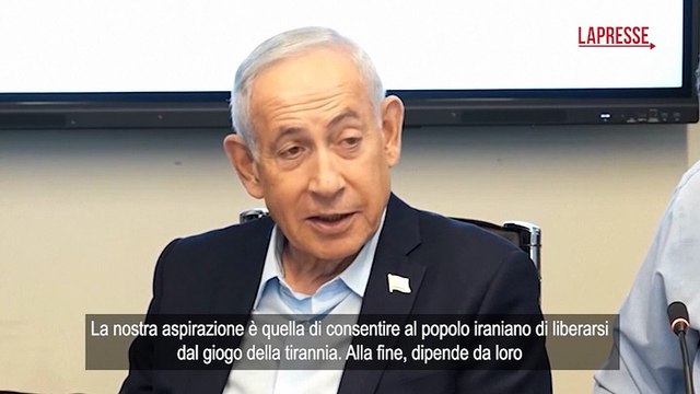 Netanyahu: Crollo regime Teheran dipende dagli iraniani
