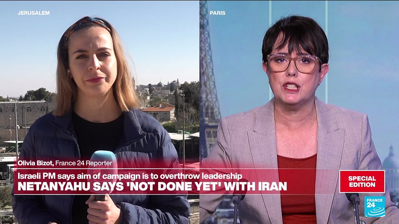 Israel's Netanyahu warns 'we are not done yet' in Iran in break with Trump