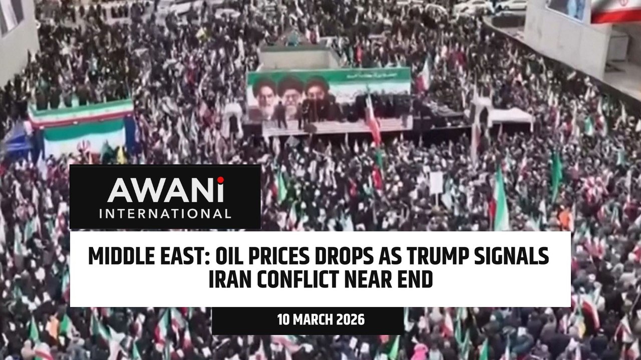 Middle East: Oil prices drops as Trump signals Iran conflict near end