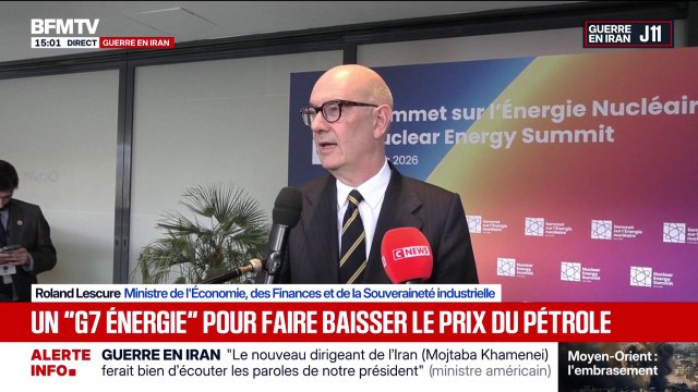 Le nœud de l'enjeu, c'est le détroit d'Ormuz estime Roland Lescure après la réunion du G7 énergie