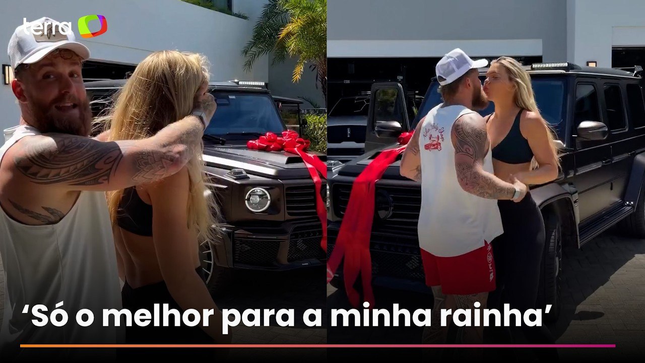 Jake Paul dá carro de R$ 2,6 milhões à noiva campeã olímpica: 'Trabalhou duro pelo ouro'
