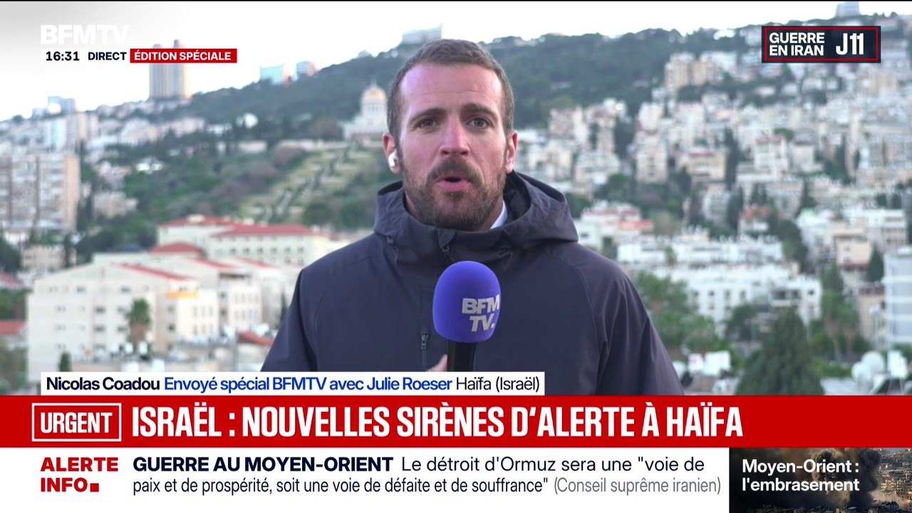 Guerre au Moyen-Orient: nouvelle alerte à Haïfa en Israël, suite à un tir de missile depuis le Liban