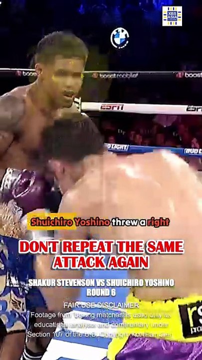 Shuichiro Yoshino REPEATS the ATTACK! Shakur Stevenson MAKES him PAY!