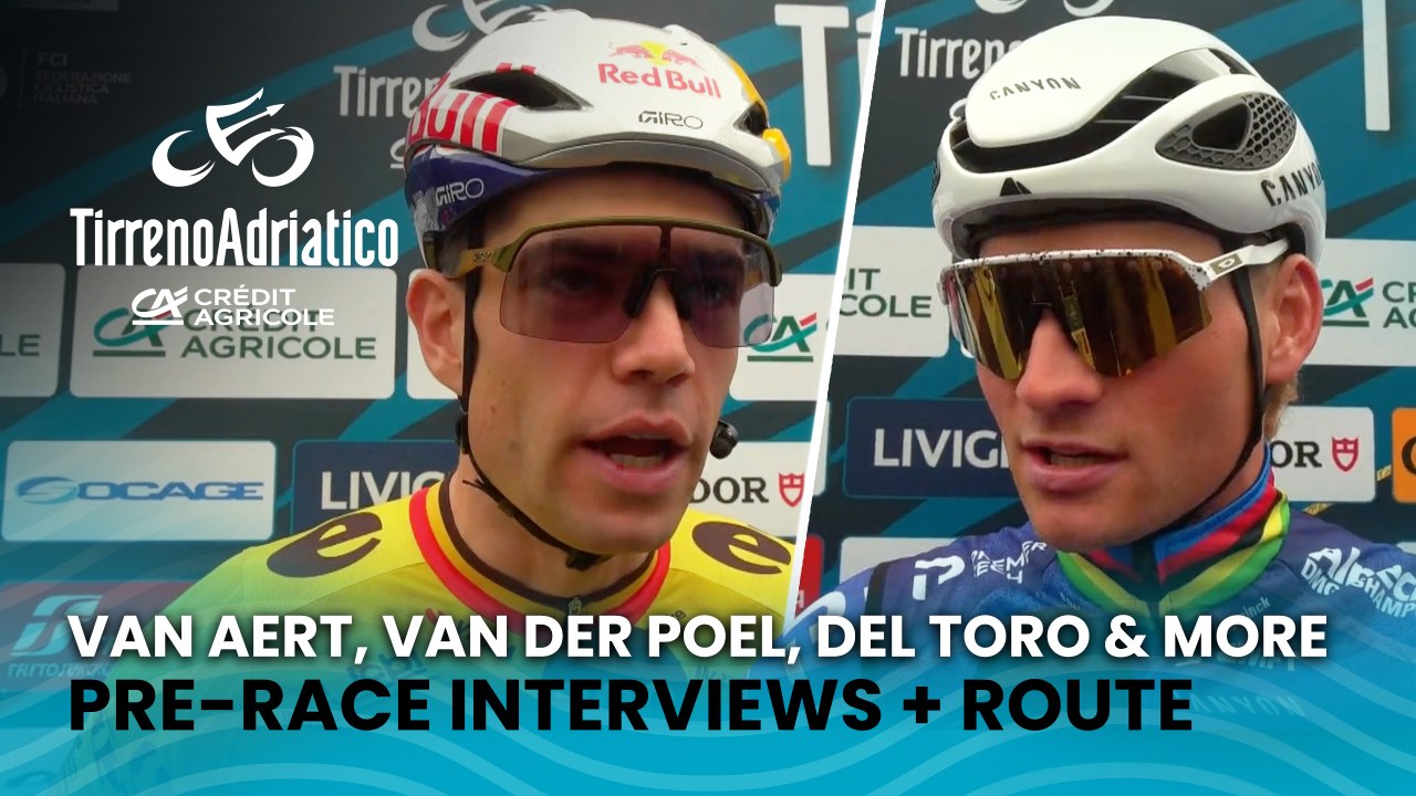 Van Aert: "It is going to be a spectacular finish for sure" 🔥 | Tirreno Adriatico 2026 Stage 2