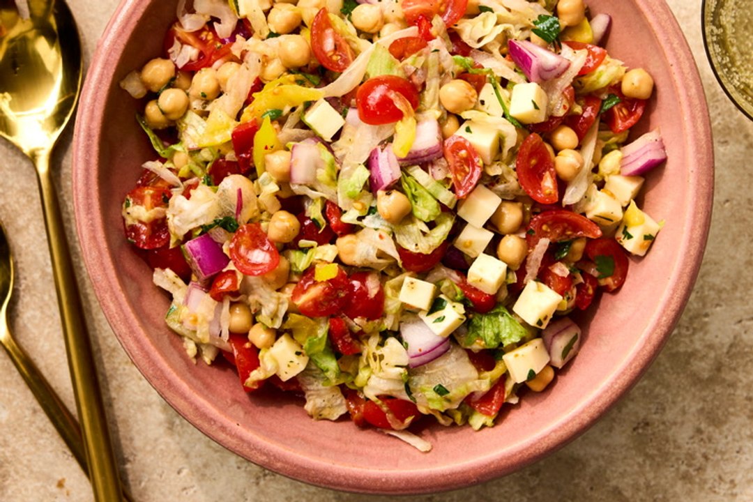 How to Make Chopped Italian Chickpea Salad