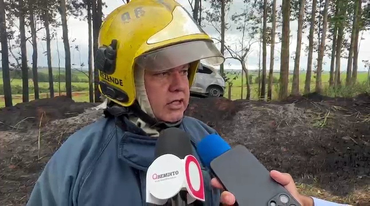 Entrevista sobre o incêndio de Celta na PR-468, entre Umuarama e Mariluz