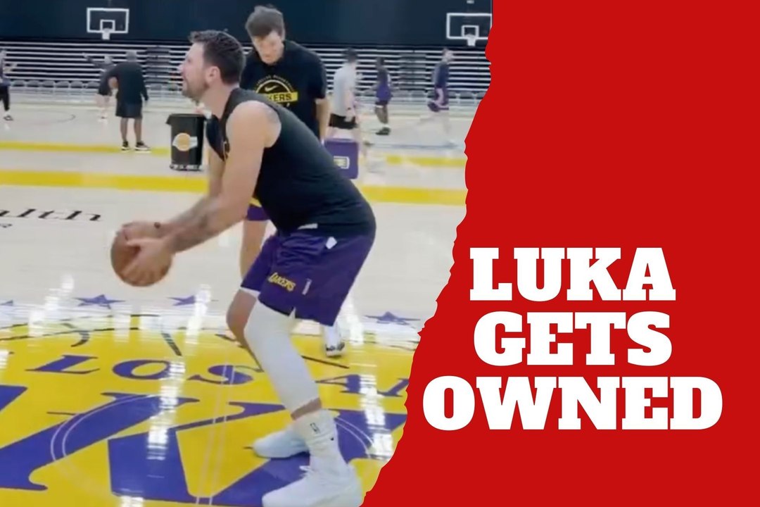 Luka Doncic gets humiliated by Austin Reaves in a deep shot contest