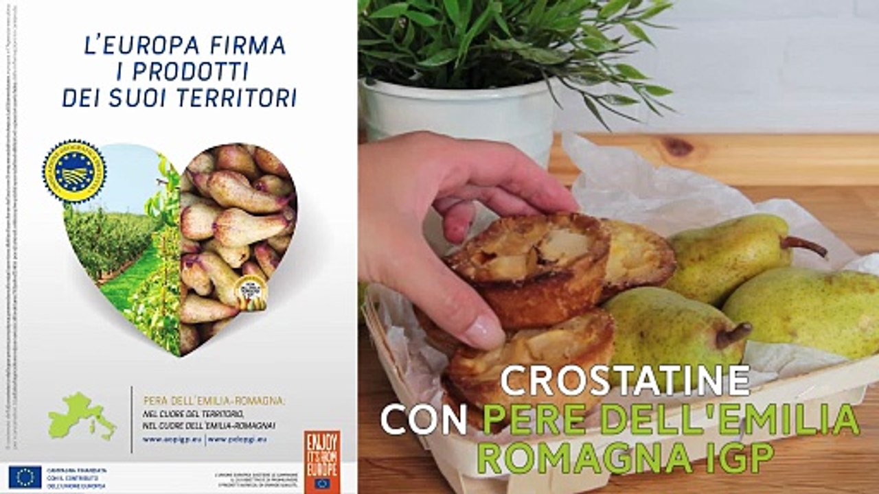 Crostatine con pere dell'Emilia Romagna IGP