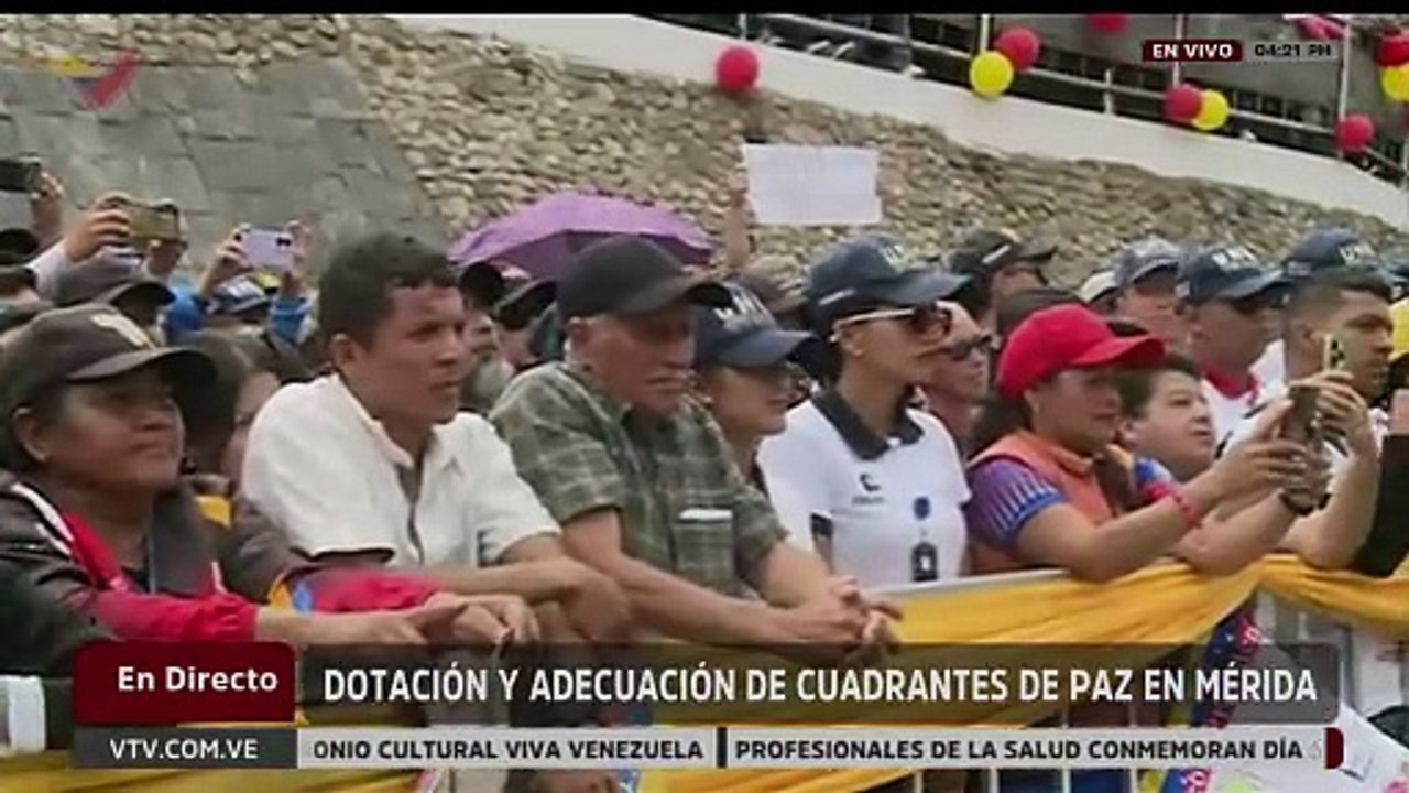 Vicepresidente sectorial Cabello anunció la ampliación de los Cuadrantes de Paz en Mérida