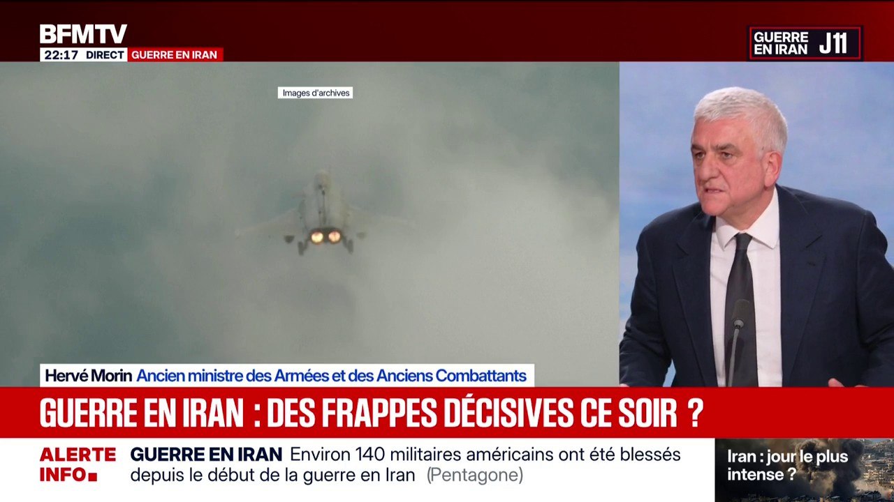 Guerre au Moyen-Orient: “J’aurais aimé qu’il y ait un soutien politique des Européens au lancement de l’opération” avoue Hervé Morin, ancien ministre des Armées