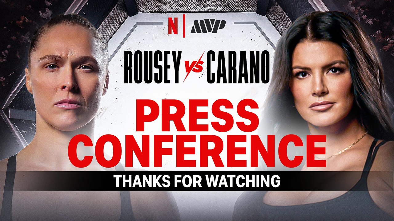 Ronda Rousey vs Gina Carano KICK OFF PRESS CONFERENCE Netflix