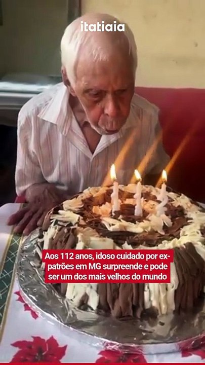 Aos 112 anos, idoso cuidado por ex-patrões em MG pode ser um dos mais velhos do mundo