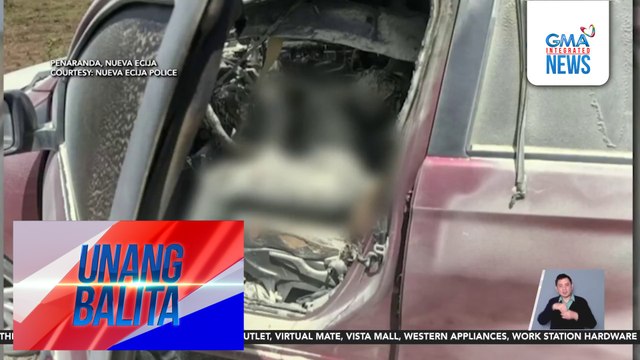 Pagkakakilanlan ng dalawang sunog na bangkay sa loob ng sunog na kotse, tukoy na ng pulisya | Unang Balita