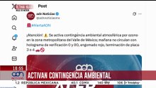 🚨¡Última Hora! Se activa la fase 1 de Contingencia Ambiental por ozono en la zona metropolitana