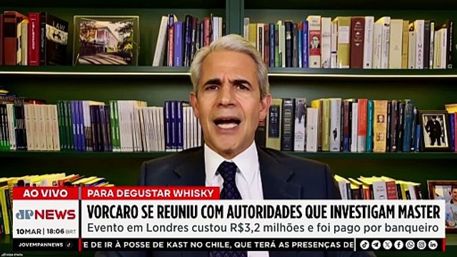 VORCARO PAGOU WHISKY A AUTORIDADES / OAB QUER ACESSO AO CASO MASTER | OS PINGOS NOS IS - 10/03/26