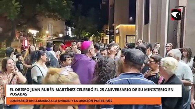 El obispo Juan Rubén Martínez celebró el 25 aniversario de su ministerio en Posadas