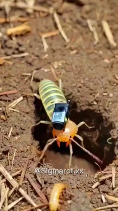Inside the Termite Colony: Real POV Micro-Camera Experiment