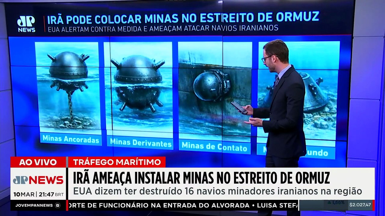 Irã inicia minagem do Estreito de Ormuz e Trump ameaça retaliação "sem precedentes"