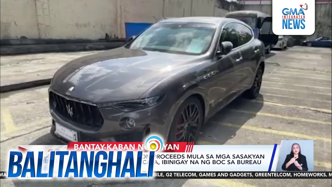 Nasa P102-M na auction proceeds mula sa mga sasakyan ng mag-asawang Discaya, ibinigay na ng BOC sa Bureau of the Treasury | Balitanghali