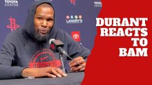 Kevin Durant reacts to Bam Adebayo’s 83 point game saying it will be remembered forever