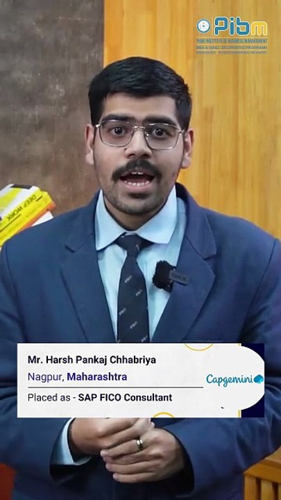 PIBM to Capgemini | MBA & PGDM Placements | Harsh Pankaj Chhabriya: Batch 2024–26