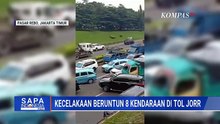 Diduga Rem Blong, Truk Kontainer Picu Kecelakaan Beruntun di Tol JORR Pasar Rebo | SAPA PAGI