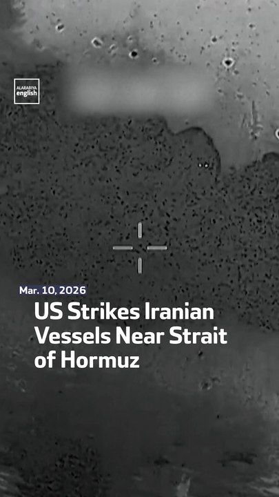 US Strikes Iranian Vessels Near Strait Of Hormuz