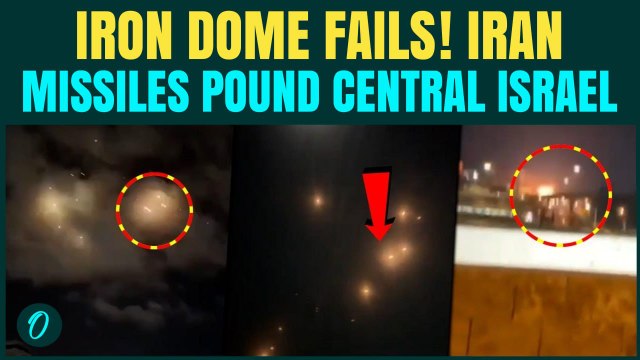 Iron Dome Under PRESSURE? Iran’s FATAAH& KHEIBAR Missiles Pound Central Israel | Israel-Iran War