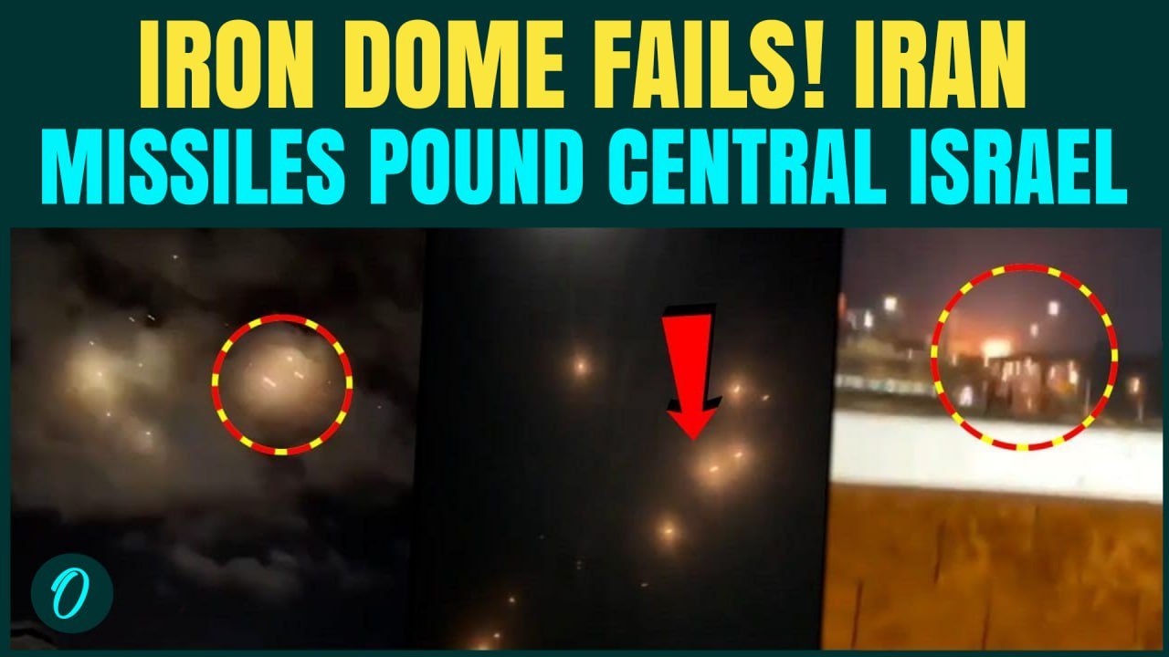 Iron Dome Under PRESSURE? Iran’s FATAAH& KHEIBAR Missiles Pound Central Israel | Israel-Iran War