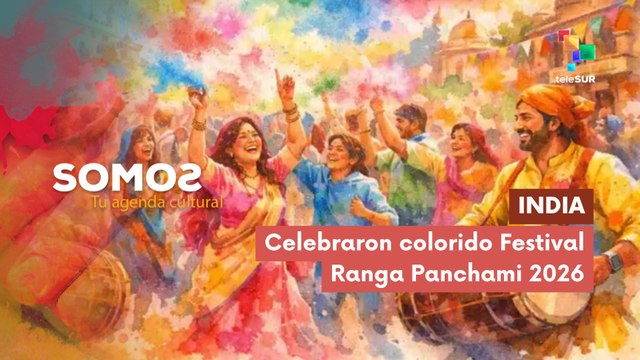 SOMOS | India | Celebraron colorido Festival Ranga Panchami 2026 11-03-2026