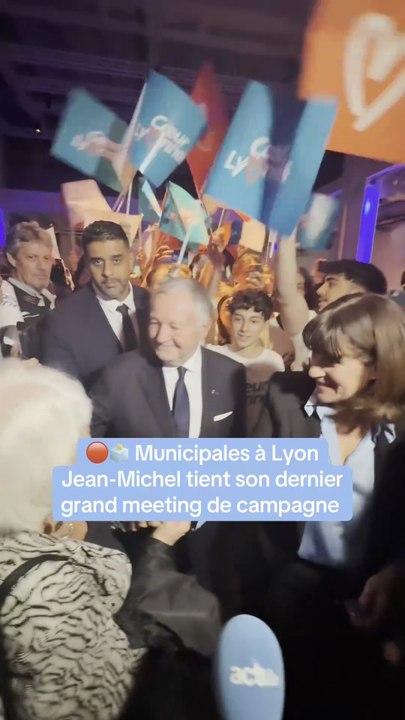 Jean-Michel Aulas a tenu son dernière réunion de campagne à Lyon avant le 1er tour